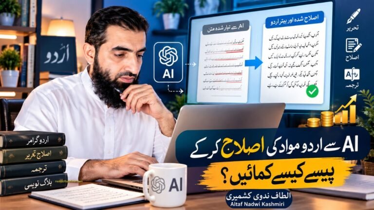 AI سے اردو مواد کی اصلاح کرکے پیسے کیسے کمائیں؟